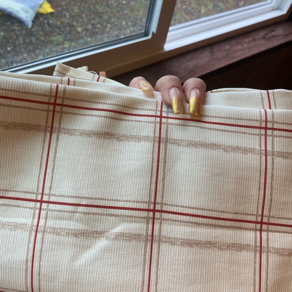Plaid curtains